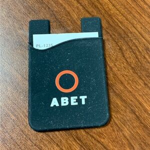 Black and Orange ABET Card Holder